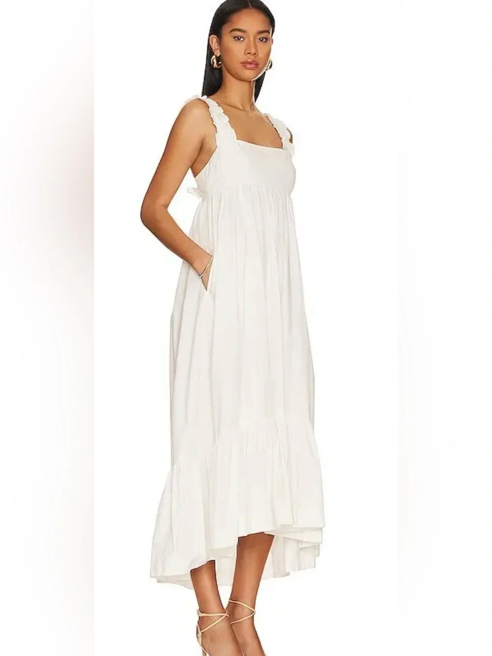 Free People Isabella Maxi/NWT/S/$98/White